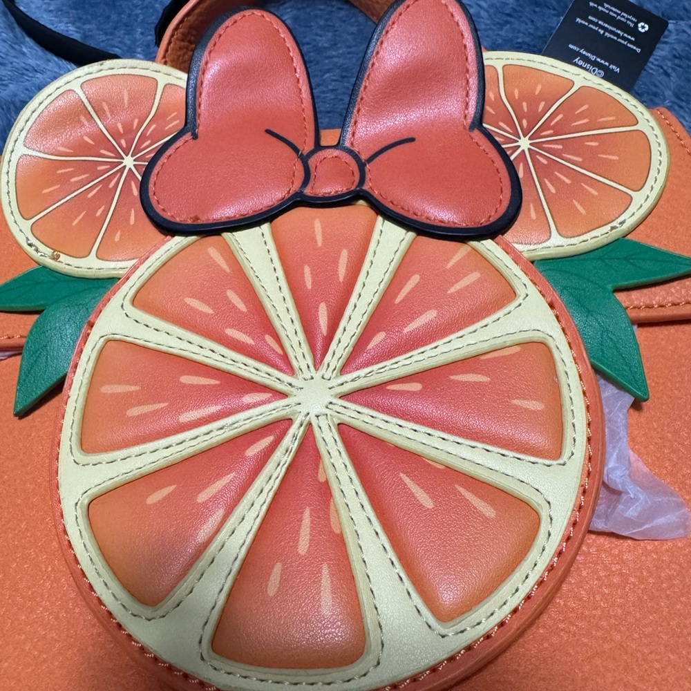 Our Universe Disney Citrus Minnie Crossbody Bag + Custom 3D Ears | BoxLunch EXC - Picture 2 of 8